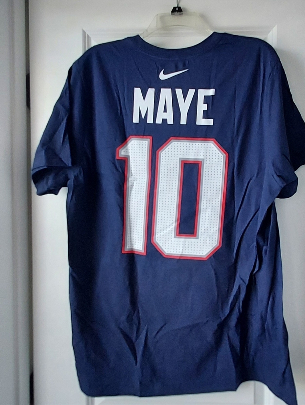 The Nike Tee New England Patriots XL Drake Maye Logo T Shirt NFL Football New 10